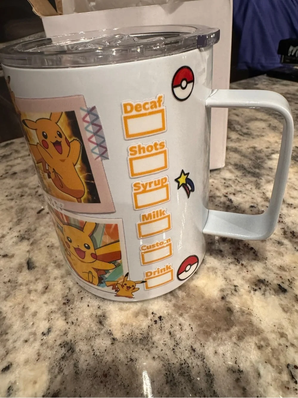 Starbucks x Pikachu tumblr NEW IN BOX